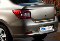 Dacia Logan II 2013-2022 гг. Накладка на багажник 2013-2018 нержавейка фото 1
