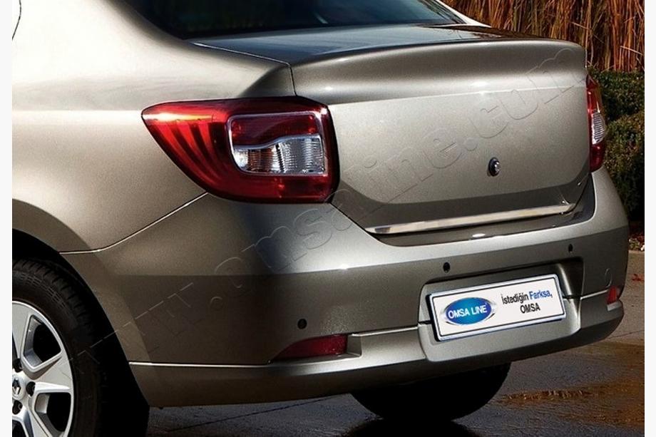 Dacia Logan II 2013-2022 гг. Накладка на багажник 2013-2018 нержавейка Image