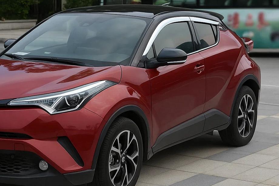 Toyota C-HR 2016-2023 гг. Окантовка окон OmsaLine (4 шт., нержавейка) Фото 5