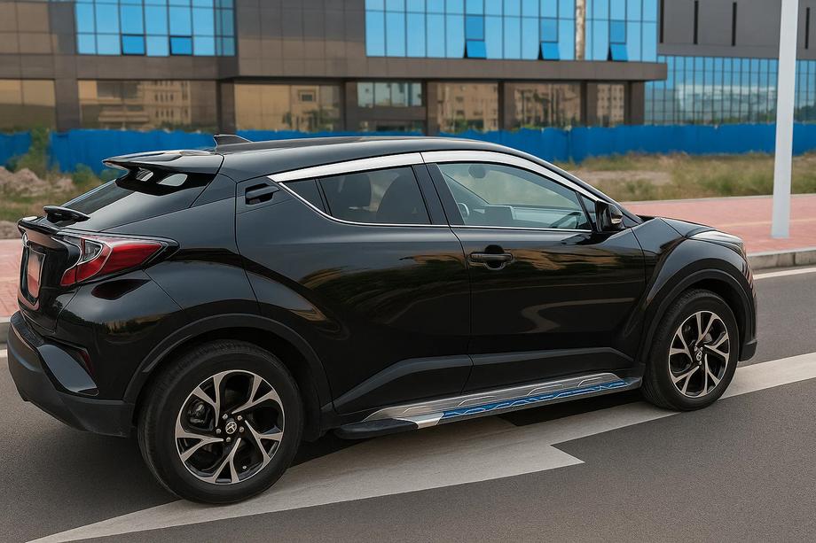 Toyota C-HR 2016-2023 гг. Окантовка окон OmsaLine (4 шт., нержавейка) Фото 6