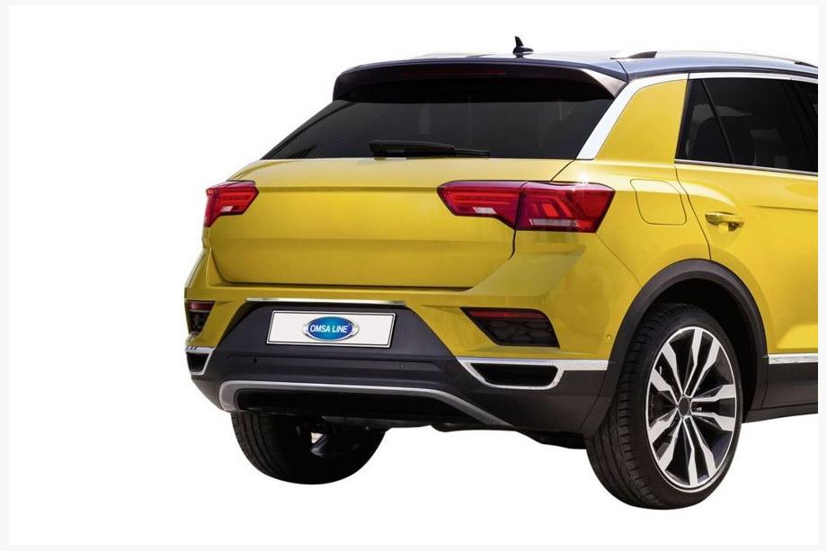 Volkswagen T-Roc 2017-2025 гг. Хромированная накладка над номером (OmsaLine, нержавейка) Фото 1