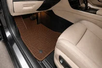 BMW 7 серия F01/F02 2008-2015 гг. Коврики EVA (для F02, Коричневые) фото 1