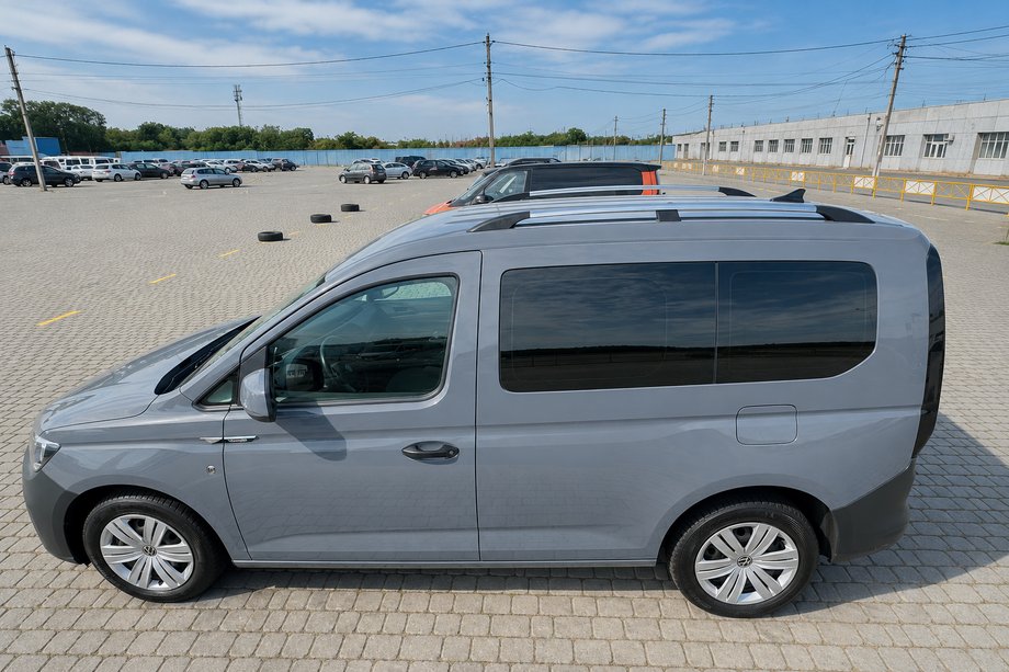Volkswagen Caddy 2020- гг. Рейлинги Skyport GREY Стандартная база Фото 6