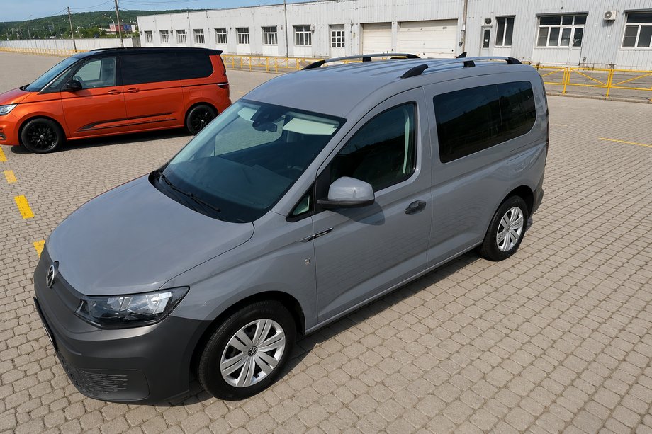 Volkswagen Caddy 2020- гг. Рейлинги Skyport GREY Стандартная база Фото 9