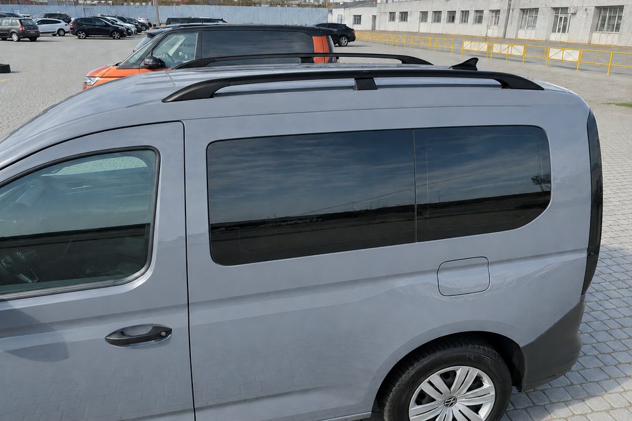 Volkswagen Caddy 2020- гг. Рейлинги Skyport BLACK Макси база Фото 6