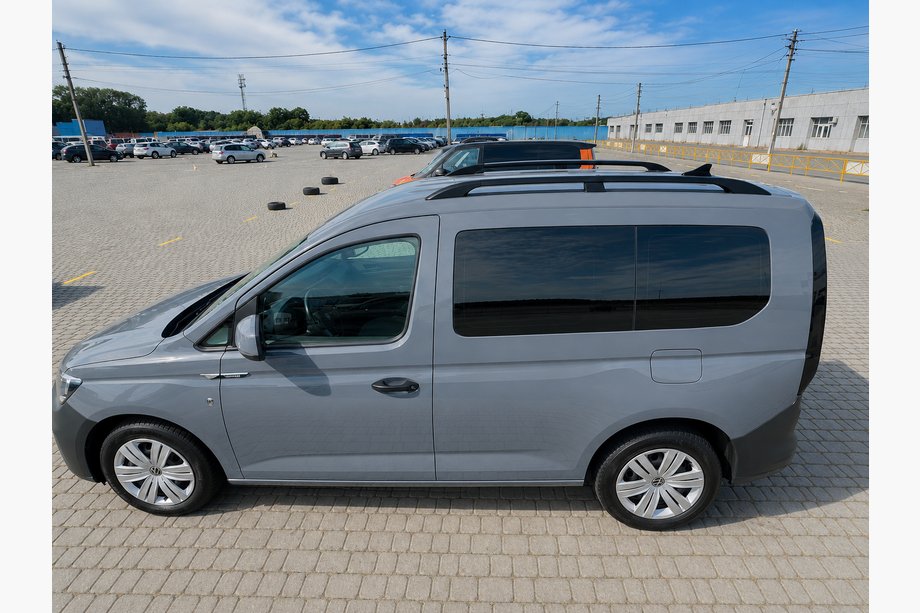 Volkswagen Caddy 2020- гг. Рейлинги Skyport BLACK Макси база Фото 9