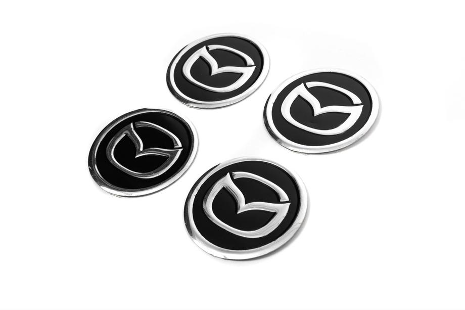 Mazda Наклейки на колпачки дисков V1 60мм (4шт) Фото 2