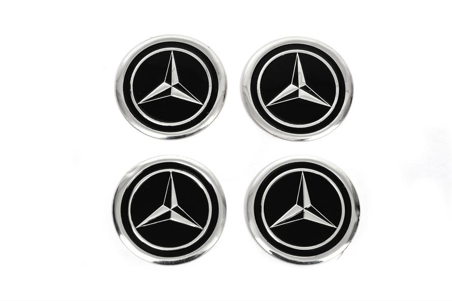 Mercedes-Benz Наклейки на колпачки дисков V1 60мм (4шт) Фото 1