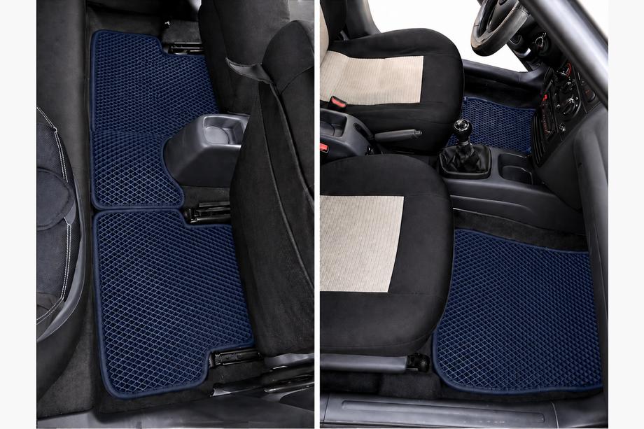 Daewoo Lanos 1998-2017 гг. Коврики EVA (Синие) Image