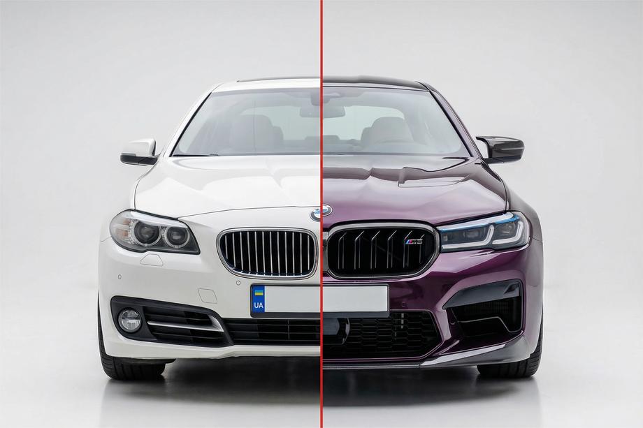 BMW 5 серия F10/F11 2010–2016 гг. Комплект рестайлинга в G30 M5 CS 2021 Image
