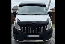Renault Master 2011-2023 гг. Козырек на лобовое стекло V2 (черный глянец, 5мм) фото 5