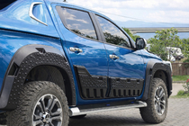 Fiat Fullback 2016- гг. Дверные молдинги EuroCap (6 шт, ABS) фото 2