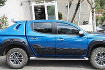 Fiat Fullback 2016- гг. Дверные молдинги EuroCap (6 шт, ABS) фото 1