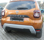 Dacia Duster 2018-2024 гг. Накладка на задний бампер U-Type (ABS, серый) фото 1