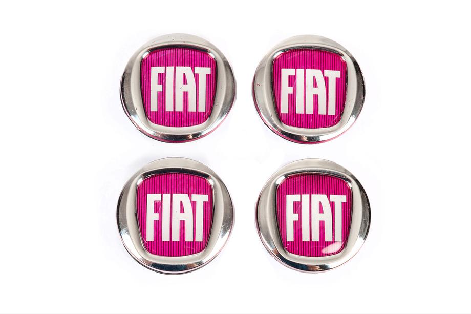 Fiat Колпачки на диски V2 49/42.5 мм красные (4 шт, 0735448759) Фото 4