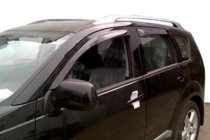Peugeot 4007 2007-2013 гг. Ветровики на окна (4 шт, HIC) фото 6