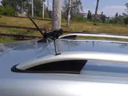 Renault Captur 2013-2019 гг. Рейлинги Skyport (серый матовый) фото 7