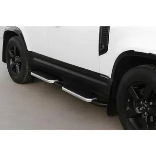 Боковые пороги OEM Silver (для 110/130, 2 шт.)