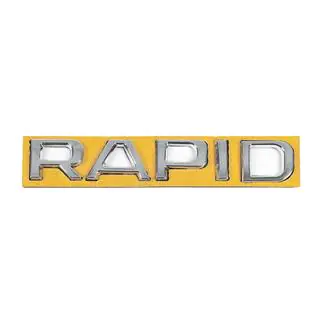 Надпись Rapid (130 мм x 22 мм) Skoda Rapid 2012-2019 гг. фото 1