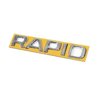 Надпись Rapid (130 мм x 22 мм) Skoda Rapid 2012-2019 гг. фото 2