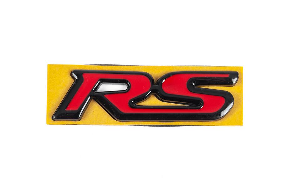 Honda Эмблема RS красно-черная (95мм x 25мм) Фото 1