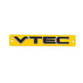 Эмблема VTEC черная с хромом (110мм x 15мм) фото 1