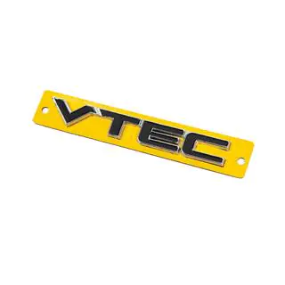 Эмблема VTEC черная с хромом (110мм x 15мм) фото 2