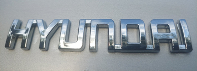 Hyundai Надпись Hyundai (10.0см x 1.5см) фото 3