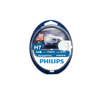 Лампа головного света Philips H7 55W 12972RV Racing Vision 150% фото 1