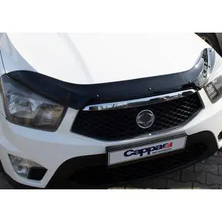 Дефлектор капота (2013-2018, EuroCap) SsangYong Action 2005-2018 гг. фото 1