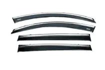 Chery Tiggo 7 2020- гг. Ветровики с хромированным молдингом (4 шт, Niken) фото 4