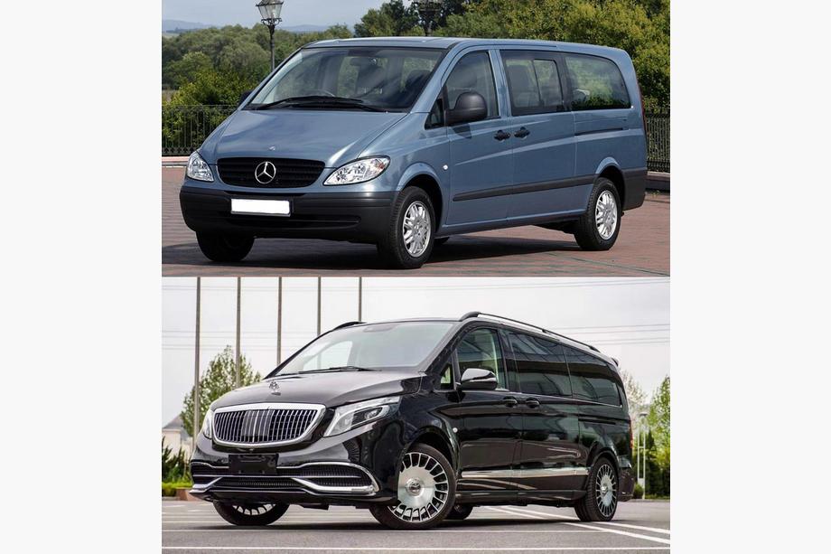 Mercedes Viano 2004-2014 гг. Комплект рестайлинга в W447 Maybach Фото 10