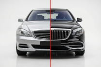 Mercedes S-сlass W221 2005-2013 гг. Комплект рестайлинга в X222 Maybach S600 фото 1