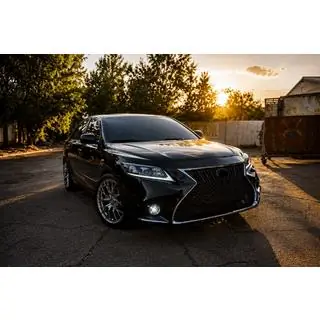 Передний бампер в сборе (рестайлинг, стиль Lexus V2) Toyota Camry 2006-2011 гг. фото 2