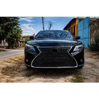 Передний бампер в сборе (рестайлинг, стиль Lexus V2) Toyota Camry 2006-2011 гг. фото 1