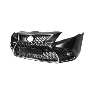 Передний бампер в сборе (рестайлинг, стиль Lexus V2) Toyota Camry 2006-2011 гг. фото 4