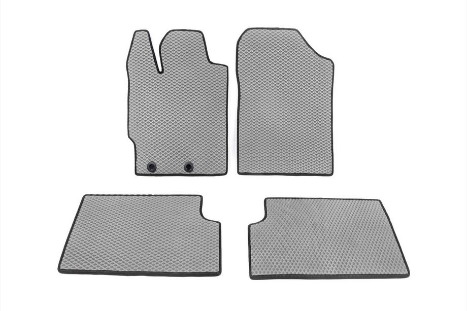 Toyota Yaris 2010-2020 гг. Коврики EVA DVS (серые) Image