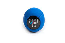BMW 5 серия E34 1988-1995 гг. Ручка КПП OEM (кожзам, синяя гладкая) фото 6