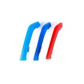 Накладки на решетку радиатора 8-полосную (3 шт) BMW 3 серия F30/F31 2012-2019 гг. фото 3
