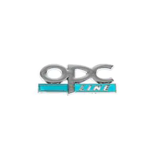 Металлический шильдик на багажник OPC Line (Хром+Синий) фото 2