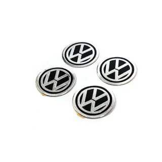 Наклейки на колпачки дисков 60мм vw-60-n-bl (4шт) фото 1