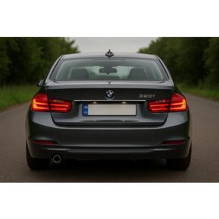Накладка из нержавейки над номером BMW 3 серия F30/F31 2012-2019 гг. фото 1