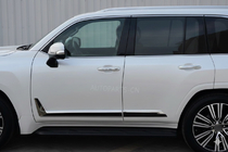 Lexus LX 500d/600 2022- гг. Черные молдинги на двери F-Sport белый+черный (4 шт, ABS) фото 3