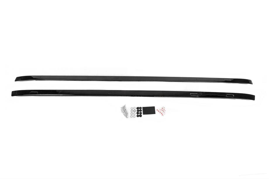 Lexus LX570/450d 2008-2022 гг. Черные Рейлинги 2008-2015 (Дизайн 2018, 2 шт) Фото 3