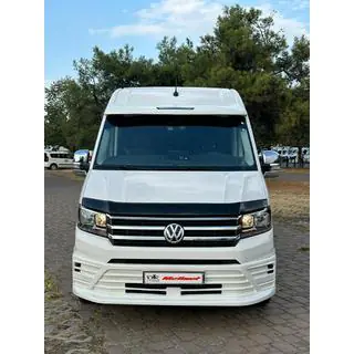 Накладка на передний бампер 510B (грунт под покраску) Volkswagen Crafter 2016- гг. фото 4