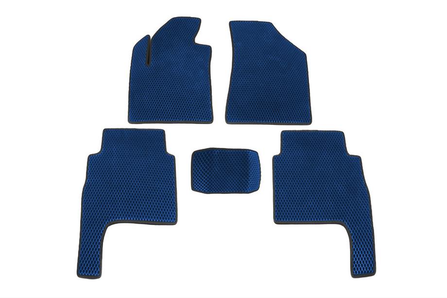 Hyundai Santa Fe 2 2006-2012 гг. Коврики EVA (Синие) 2010-2012 Image