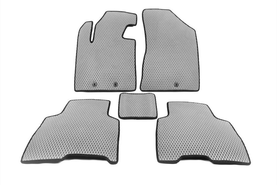 Kia Sorento II XM 2009-2014 гг. Коврики 2012-2014 (EVA, Серый) Image