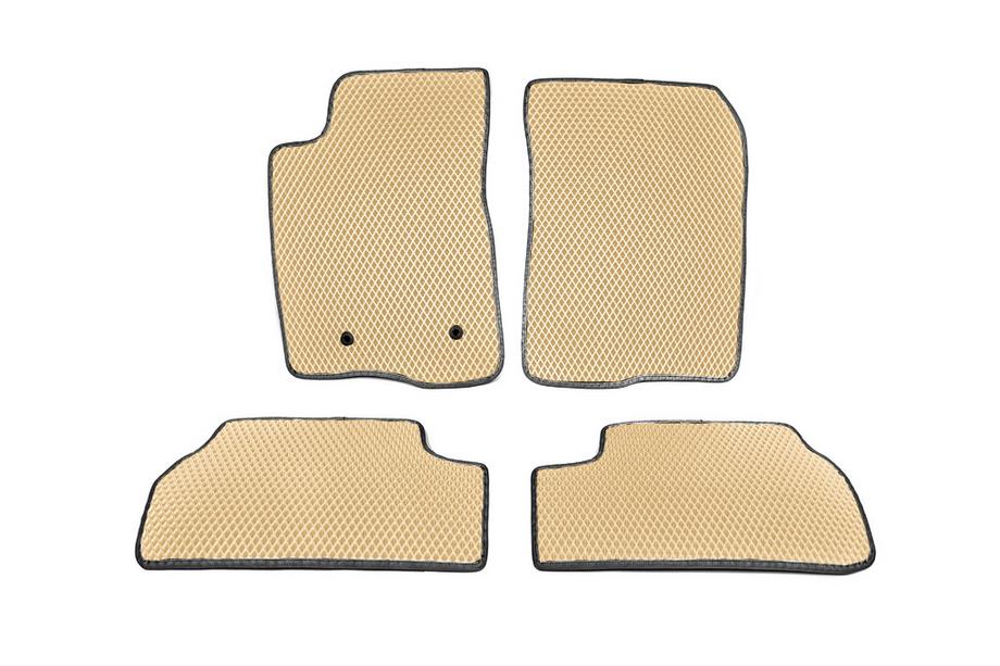 Toyota Corolla Verso 2004-2009 гг. Коврики EVA (Бежевые) Image