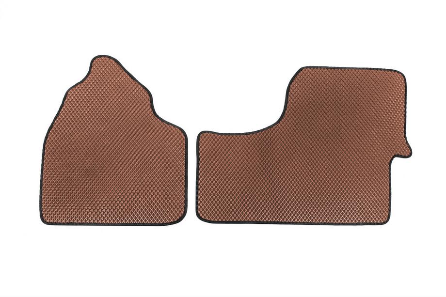 Volkswagen Crafter 2006-2016 гг. Коврики EVA V2 (Коричневые) Image