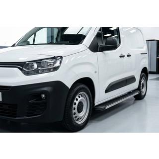 Боковые Подножки Maya V1 (2 шт., Алюминий) Fiat Doblo III 2023- гг. фото 1